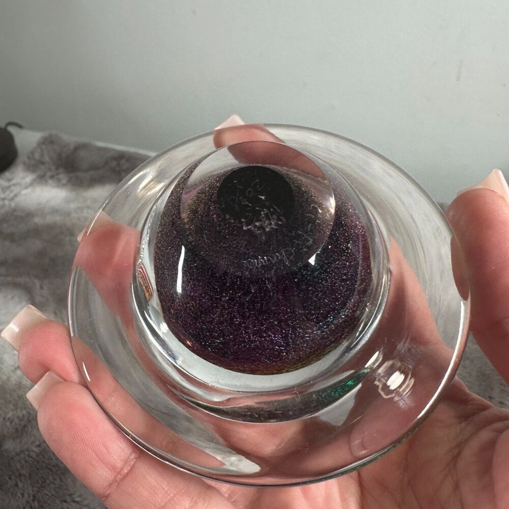 Vintage 1993 Sci Fi Channel Numbered 208/400 Saturn Planet Galaxy Paperweight - Picture 5 of 16